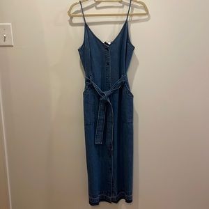 NWT denim midi